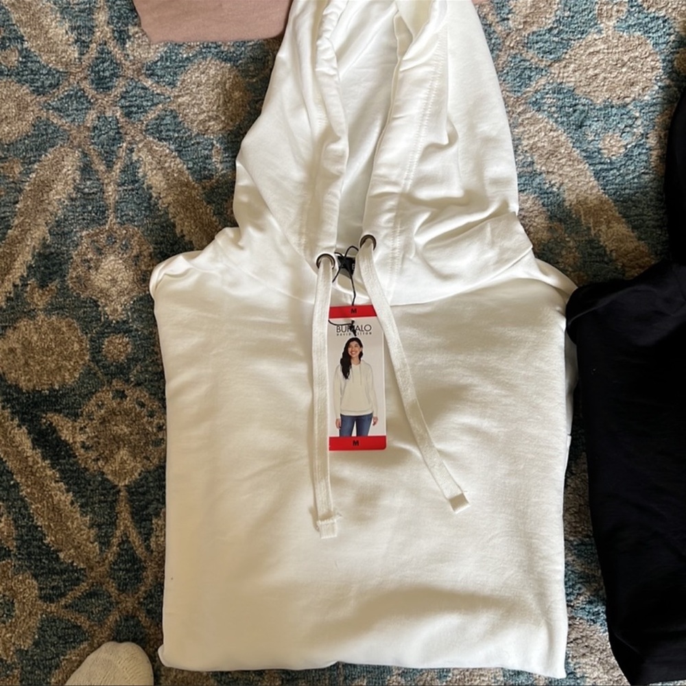 Buffalo White Hoodie ONLY